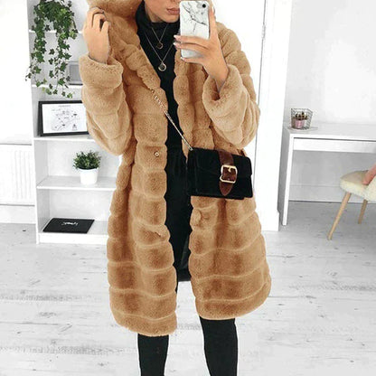 Fiona Women's Longline Faux Fur Coat | Ultra-Soft Winter Outerwear 2