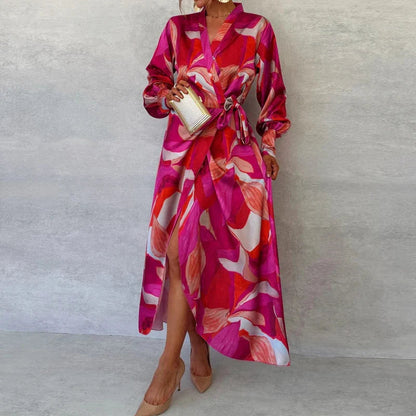 Fiona Women's Maxi Dress | Elegant Floral Wrap Design 0