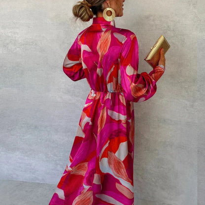Fiona Women's Maxi Dress | Elegant Floral Wrap Design 4