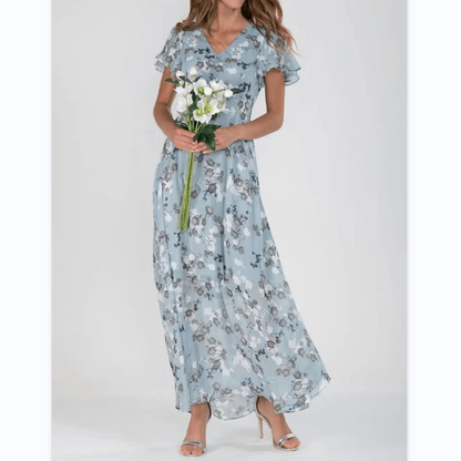 Fiona Women's Maxi Dress | Floral Design, Elegant Summer Style 4