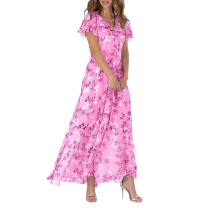 Fiona Women's Maxi Dress | Floral Design, Elegant Summer Style 5