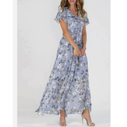 Fiona Women's Maxi Dress | Floral Design, Elegant Summer Style 7