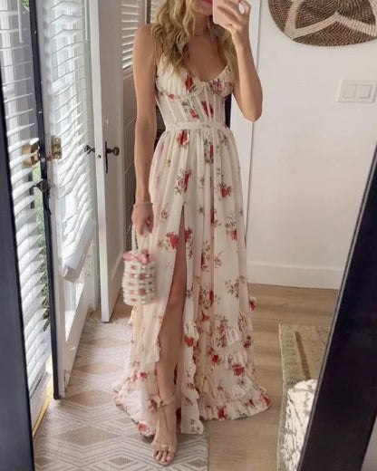 Fiona Women's Maxi Dress | Floral Print, Elegant Summer Style 0