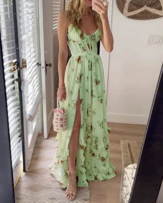 Fiona Women's Maxi Dress | Floral Print, Elegant Summer Style 1