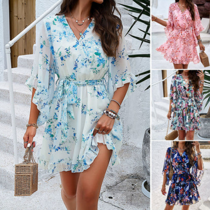 Fiona Women's Midi Dress | Floral Print, Airy Design 4