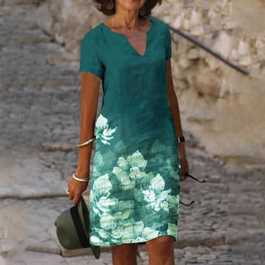 Fiona Women's Mini Dress | Floral Print, Summer Casual Style 1