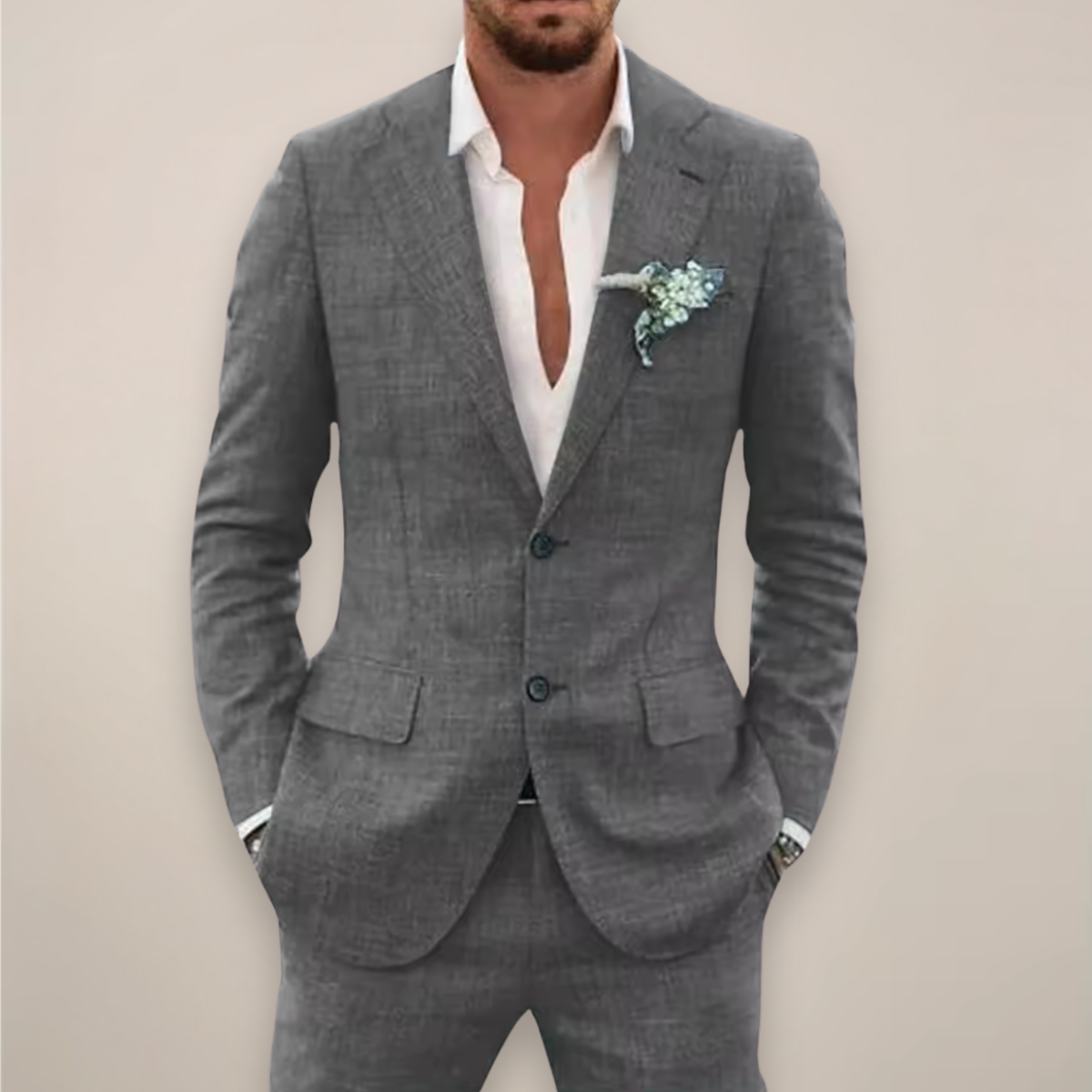 Frederick Men's Suit Set | Notch Lapel, Elegant Spring Style 0