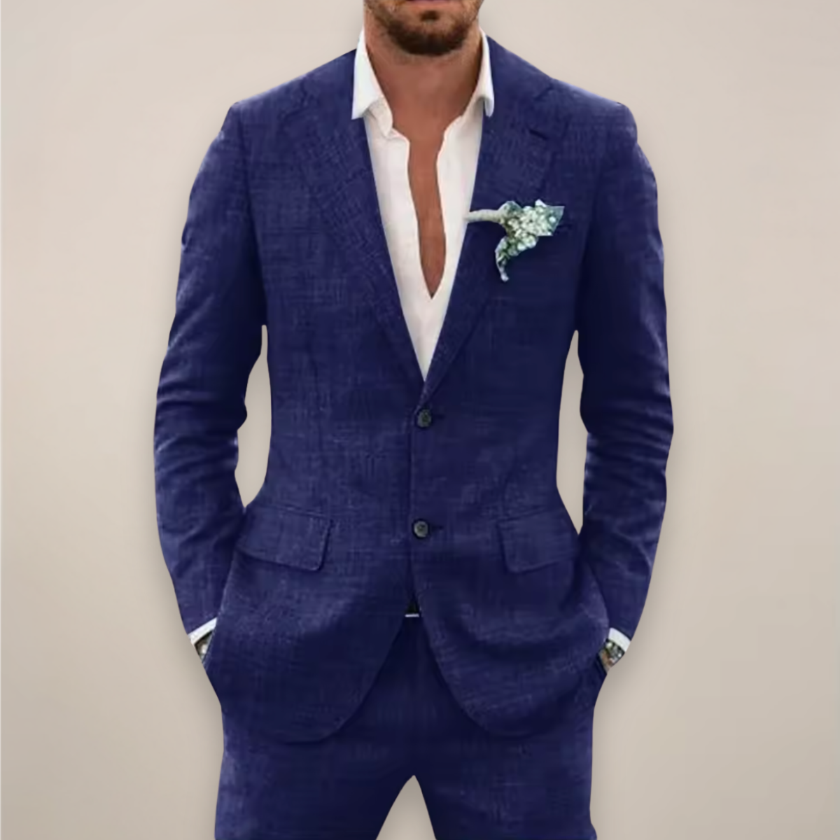 Frederick Men's Suit Set | Notch Lapel, Elegant Spring Style 1