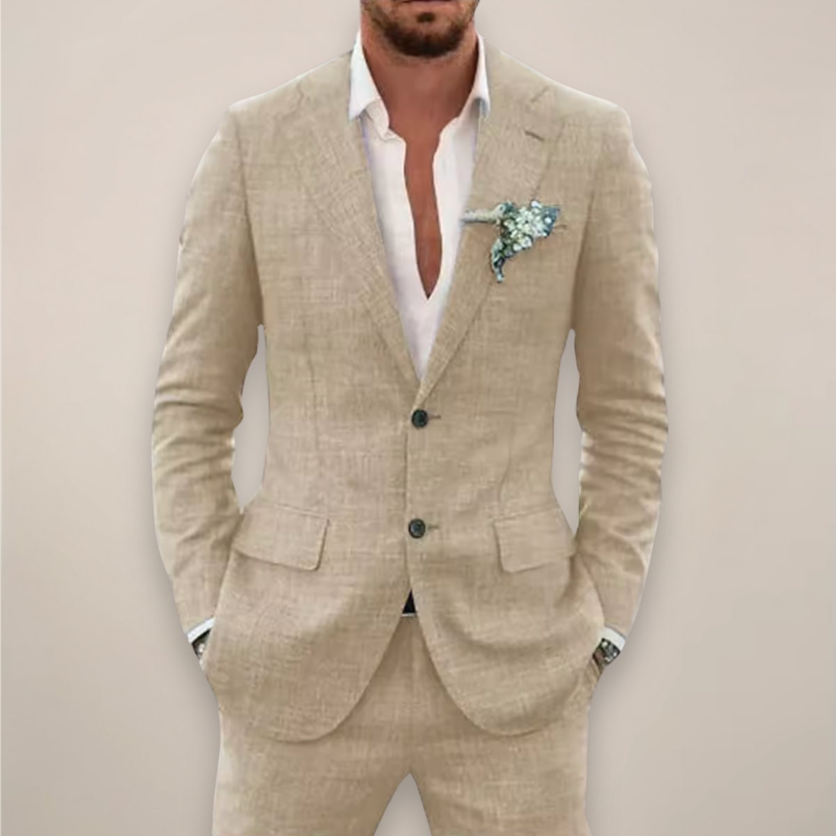 Frederick Men's Suit Set | Notch Lapel, Elegant Spring Style 3