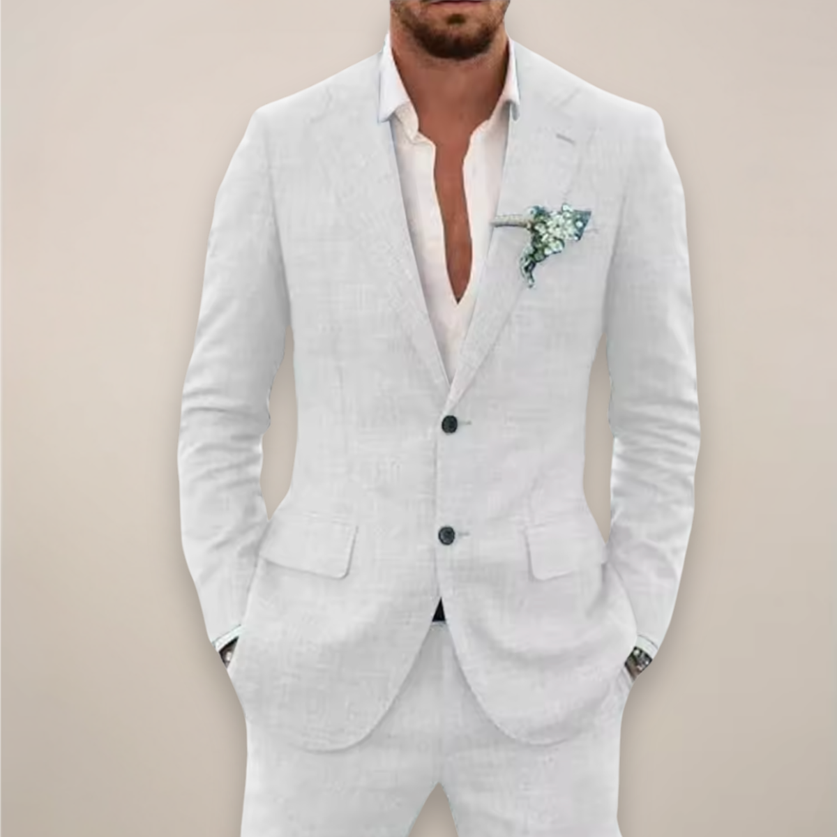 Frederick Men's Suit Set | Notch Lapel, Elegant Spring Style 6
