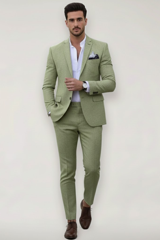 Gavin Men's Slim Fit Suit | Tailored Spring Design, Comfortable Movement 1