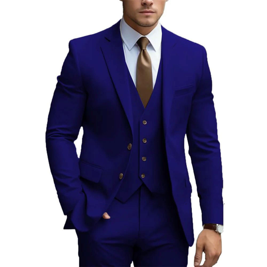 Gavin Men's Wedding Suit | Three-Piece with Vest, Timeless Elegance 0