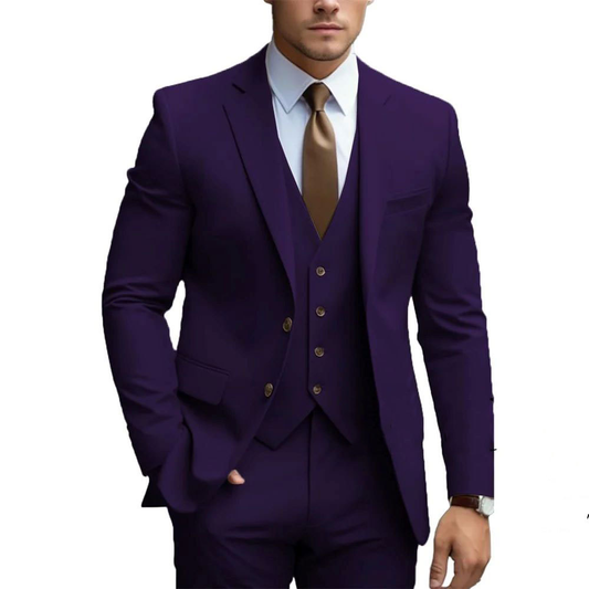 Gavin Men's Wedding Suit | Three-Piece with Vest, Timeless Elegance 1