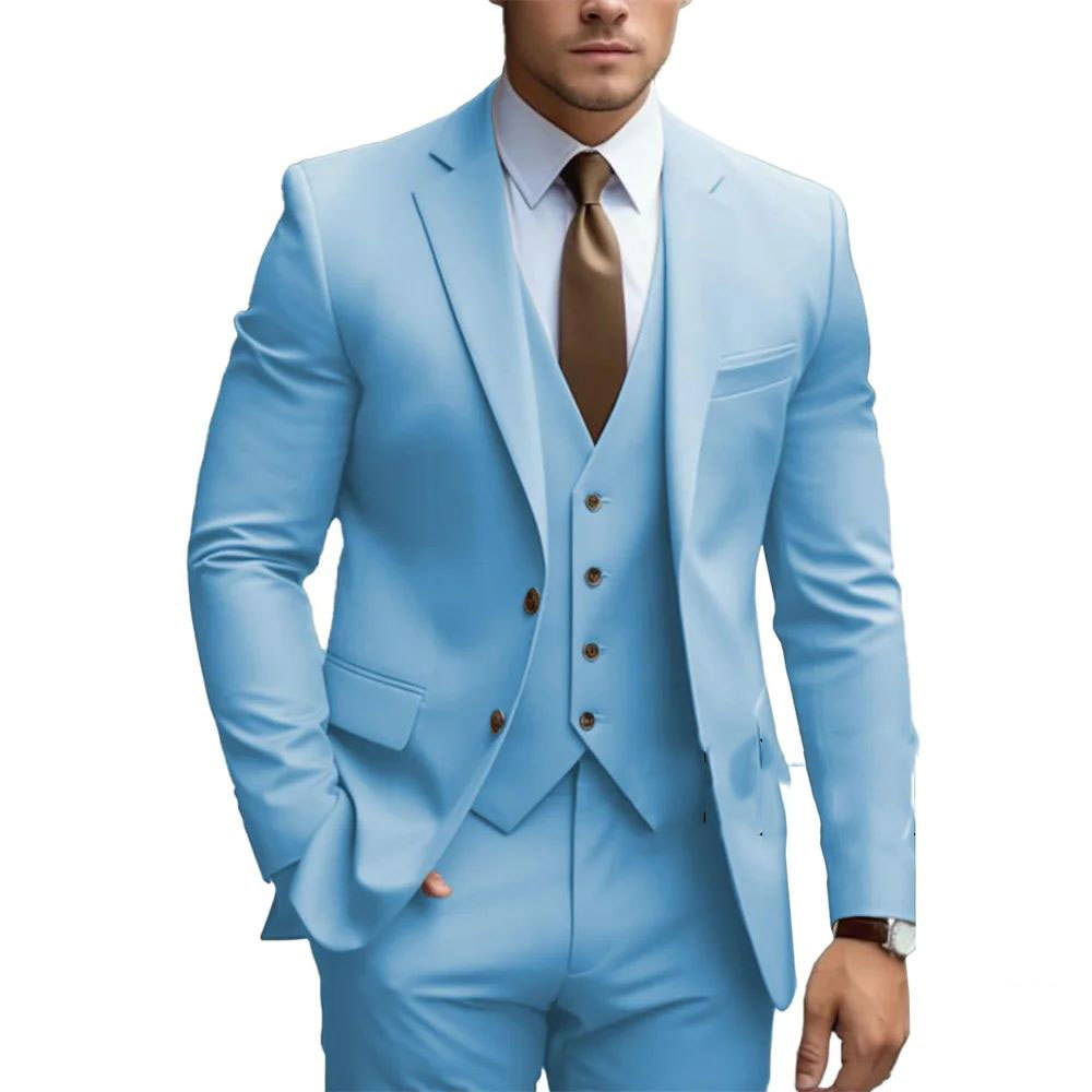Gavin Men's Wedding Suit | Three-Piece with Vest, Timeless Elegance 2