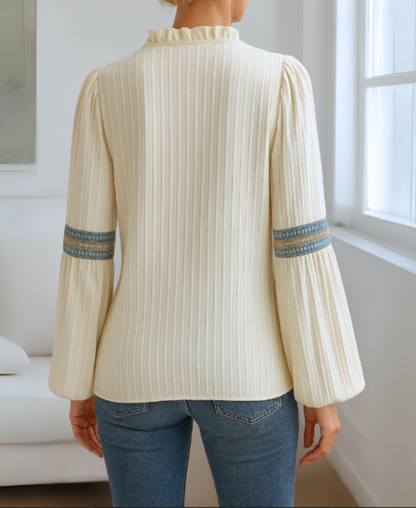 Gina Women's Blouse | Lightweight Cotton Blend, Vintage Style 6