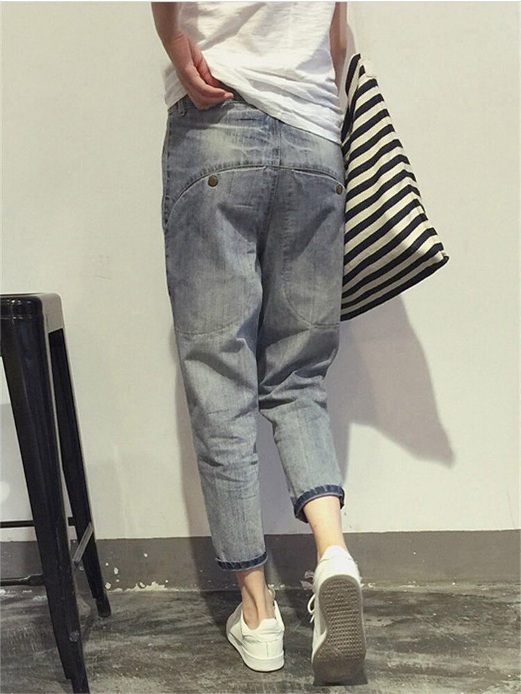 Gina Women's Cropped Jeans | Trendy Gray Tone, Modern Design 3