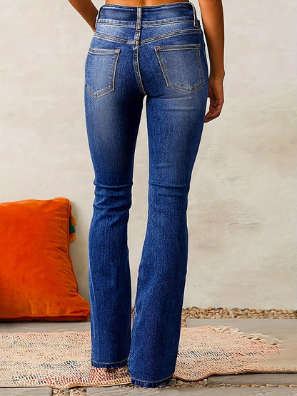 Gina Women's High-Waisted Flared Jeans | Vintage-Inspired Elegance 4