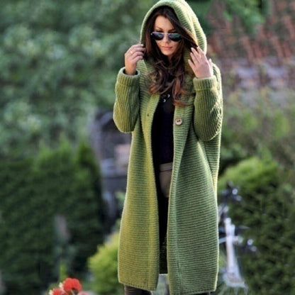Gina Women's Long Cardigan | Cozy Hooded Design, Relaxed Fit 0