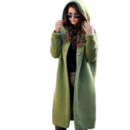 Gina Women's Long Cardigan | Cozy Hooded Design, Relaxed Fit 1