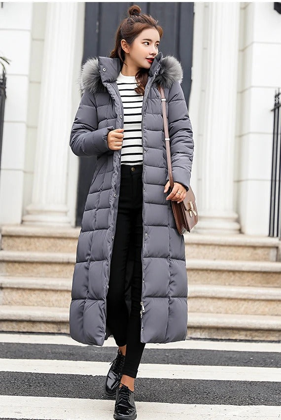 Gina Women's Long Puffer Coat | Insulated, Chic Winter Outerwear 2
