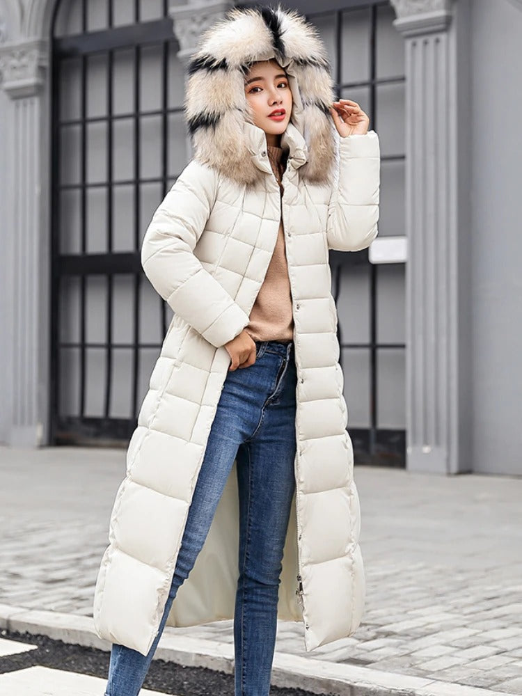 Gina Women's Long Puffer Coat | Insulated, Chic Winter Outerwear 5