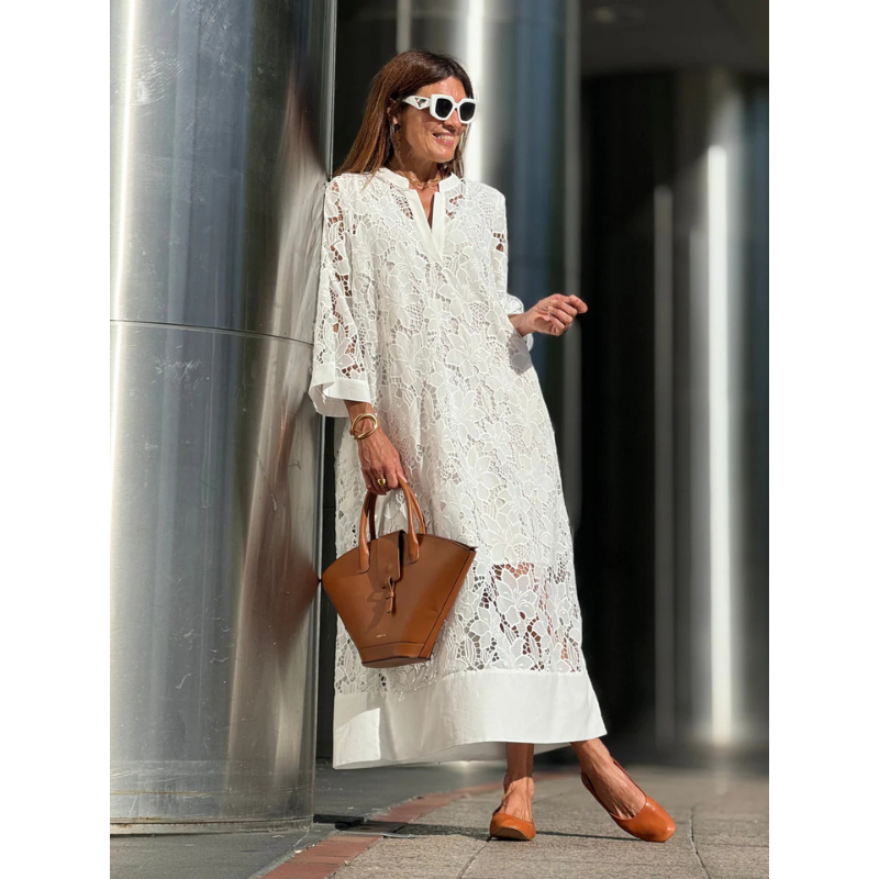 Gina Women's Maxi Dress | A-Line Silhouette, Elegant Summer Dress 0