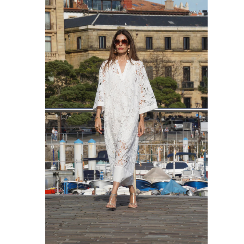 Gina Women's Maxi Dress | A-Line Silhouette, Elegant Summer Dress 1