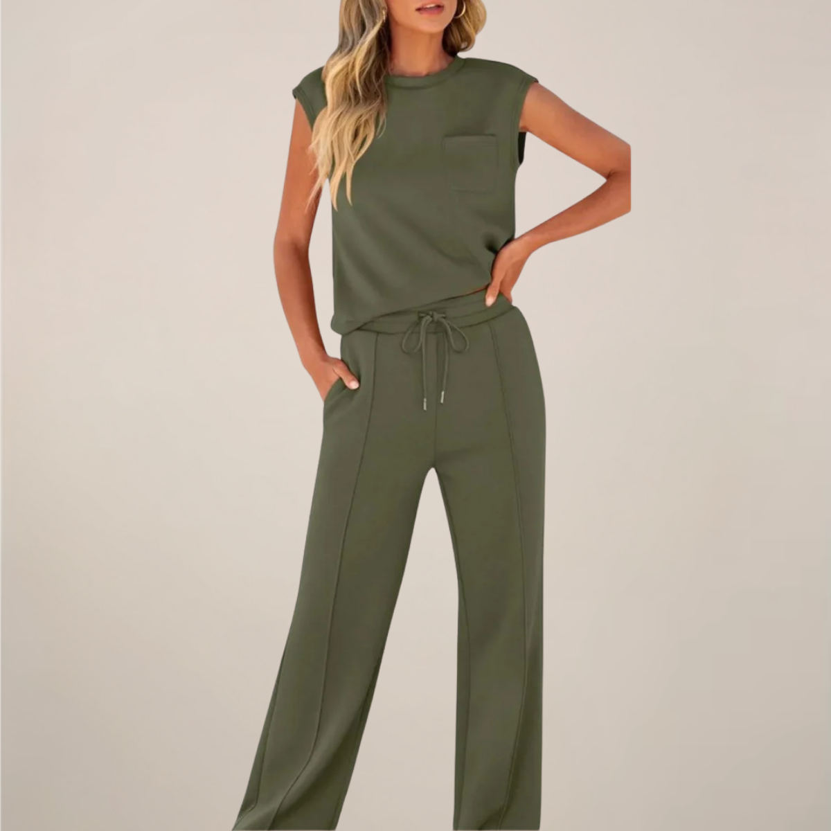 Gina Women's Relaxed Pants Set | Effortless Comfort for Spring 5