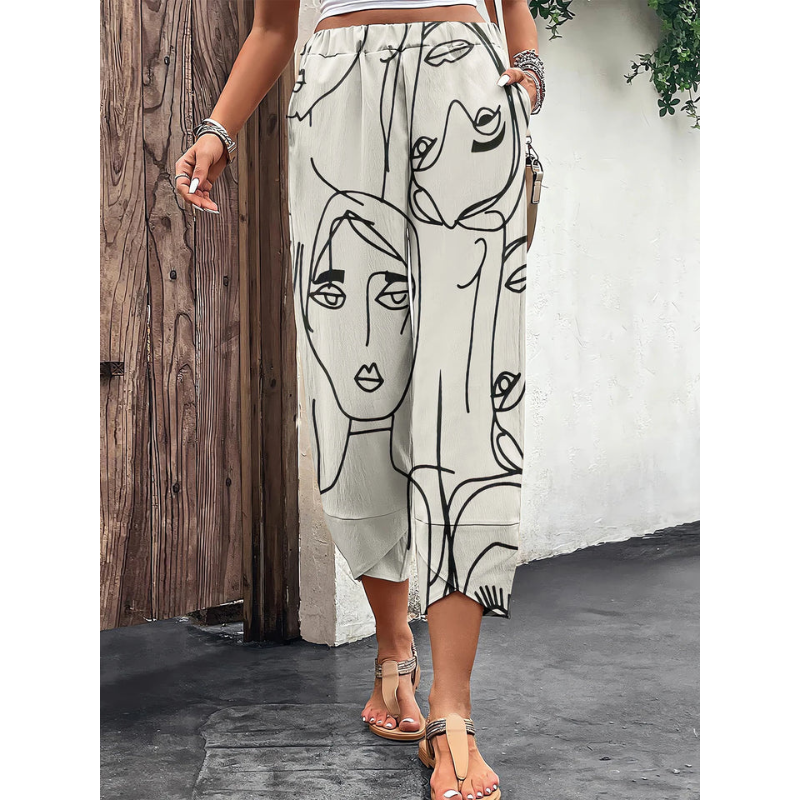 Gina Women's Shorts | Graphic Print, Relaxed Fit 1