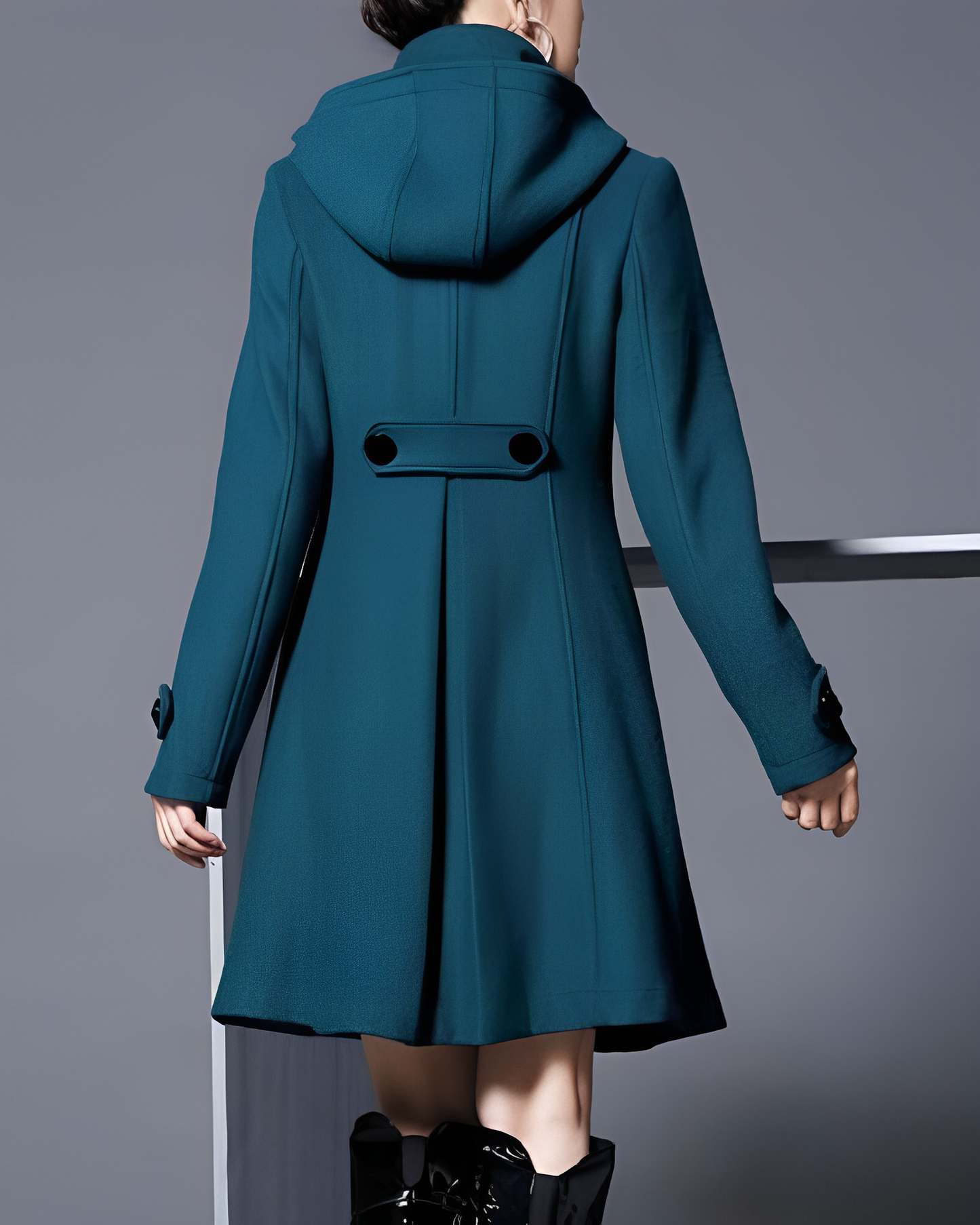 Gina Women's Winter Coat | Double-Breasted, Elegant Design 1