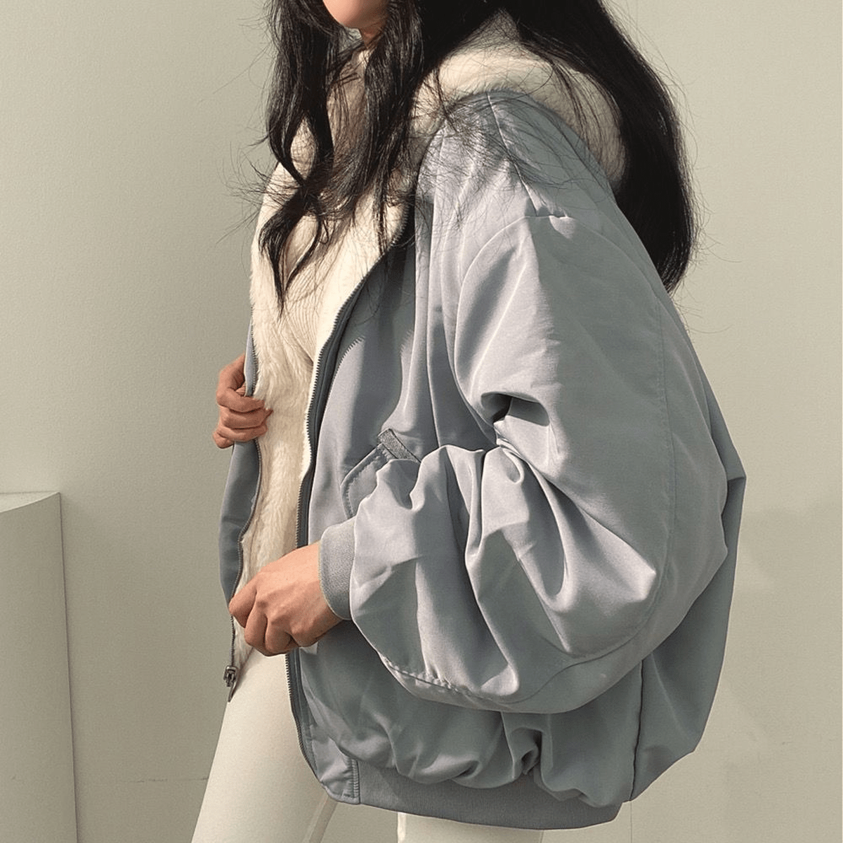 Gina Women's Zip Jacket | Cozy Oversized Fit 3