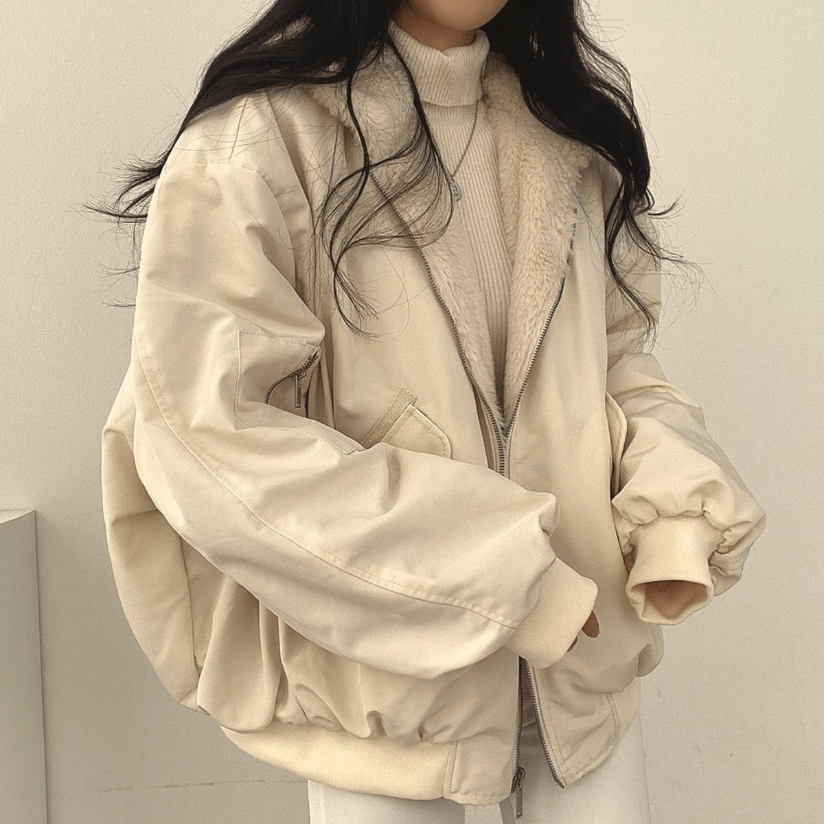 Gina Women's Zip Jacket | Cozy Oversized Fit 5