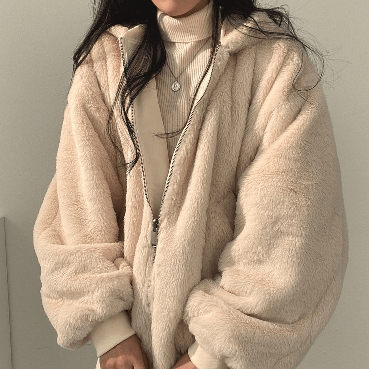 Gina Women's Zip Jacket | Cozy Oversized Fit 7