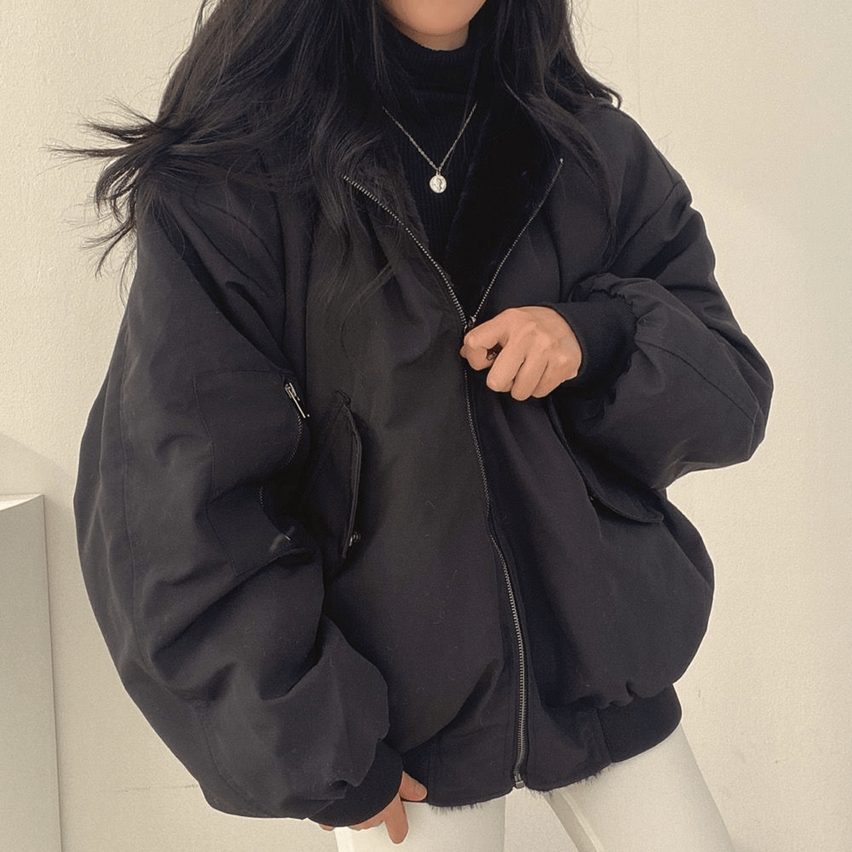 Gina Women's Zip Jacket | Cozy Oversized Fit 9