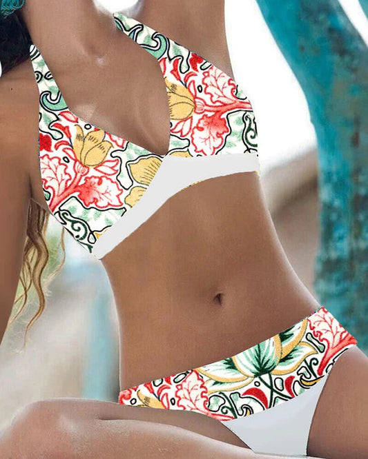 Hana Women's High Waisted Bikini Set | Halterneck Design, Summer Ready 0