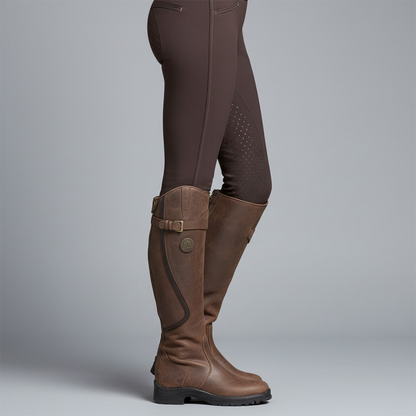 Hannah Women's Leather Riding Boots | Orthopaedic Design, Black Tall Style 0
