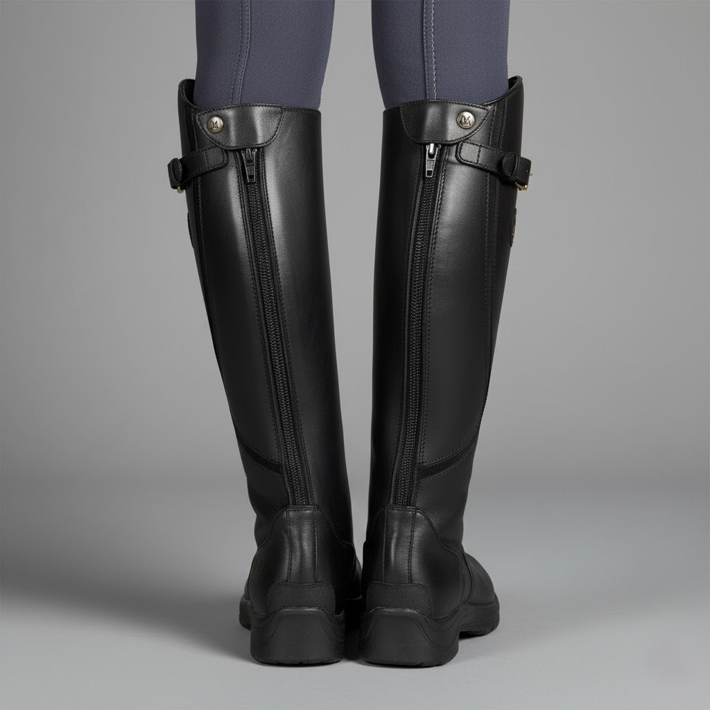 Hannah Women's Leather Riding Boots | Orthopaedic Design, Black Tall Style 3