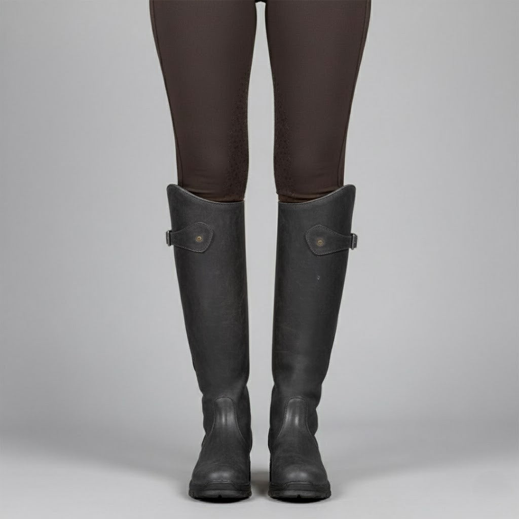 Hannah Women's Leather Riding Boots | Orthopaedic Design, Black Tall Style 6