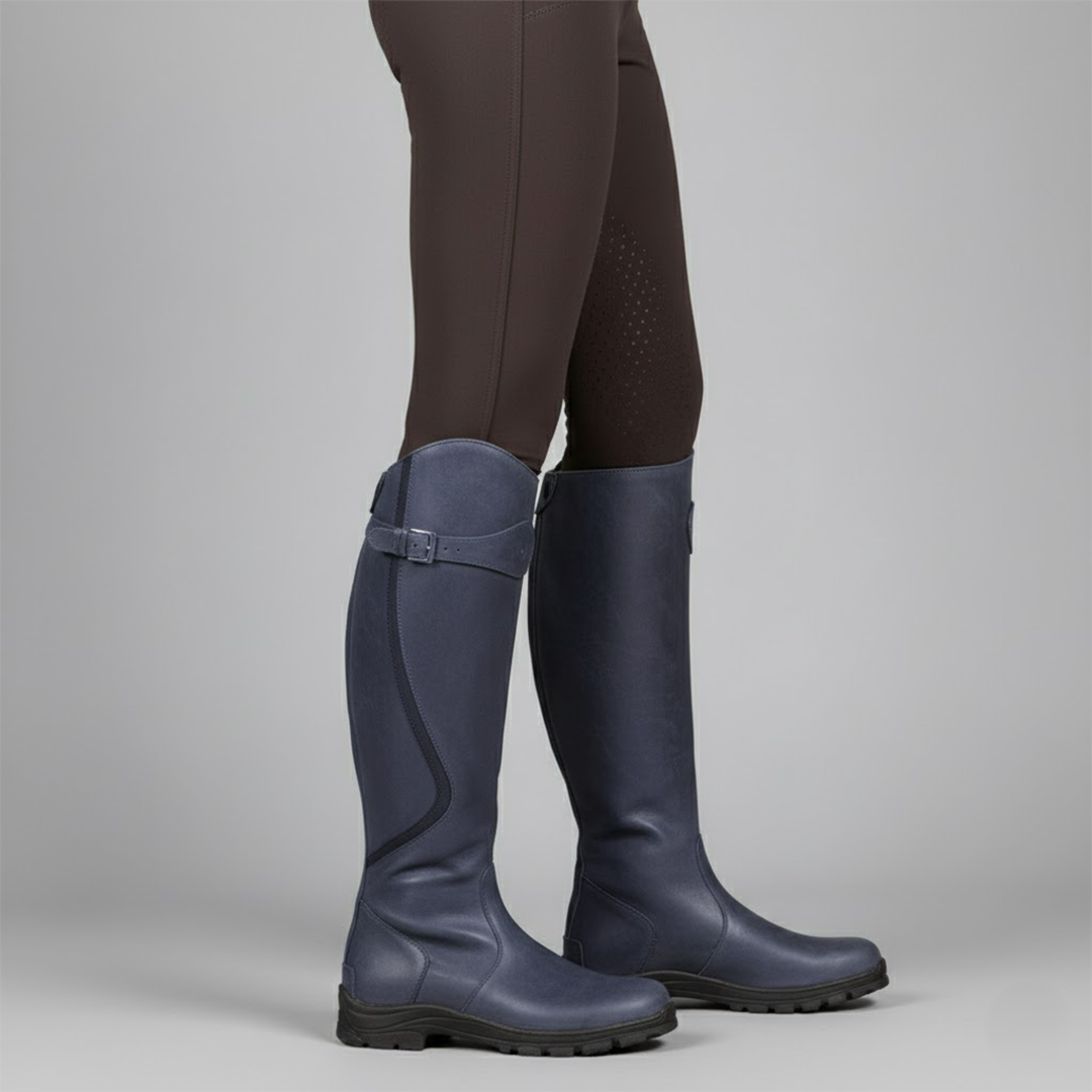 Hannah Women's Leather Riding Boots | Orthopaedic Design, Black Tall Style 7