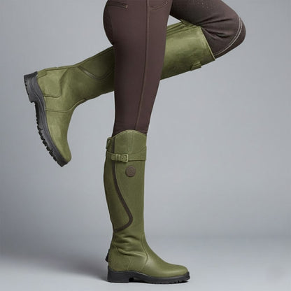 Hannah Women's Leather Riding Boots | Orthopaedic Design, Black Tall Style 9