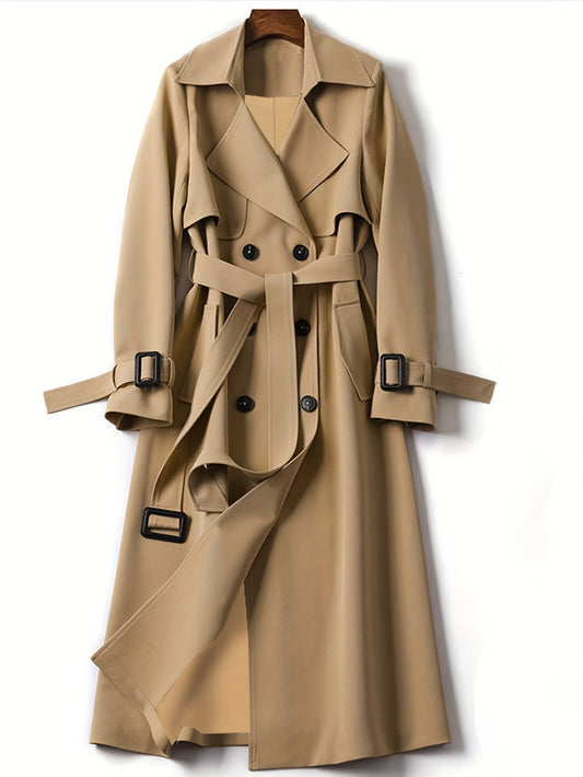Hannah Women's Longline Trench Coat | Elegant Tailored Design 0