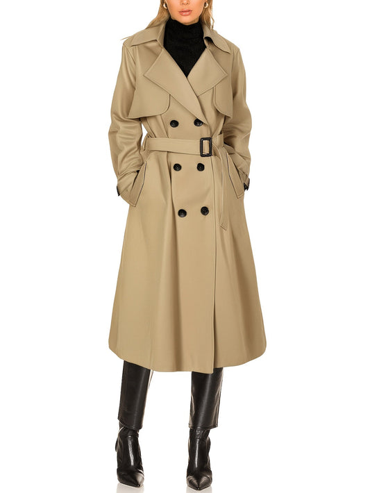 Hannah Women's Longline Trench Coat | Elegant Tailored Design 1
