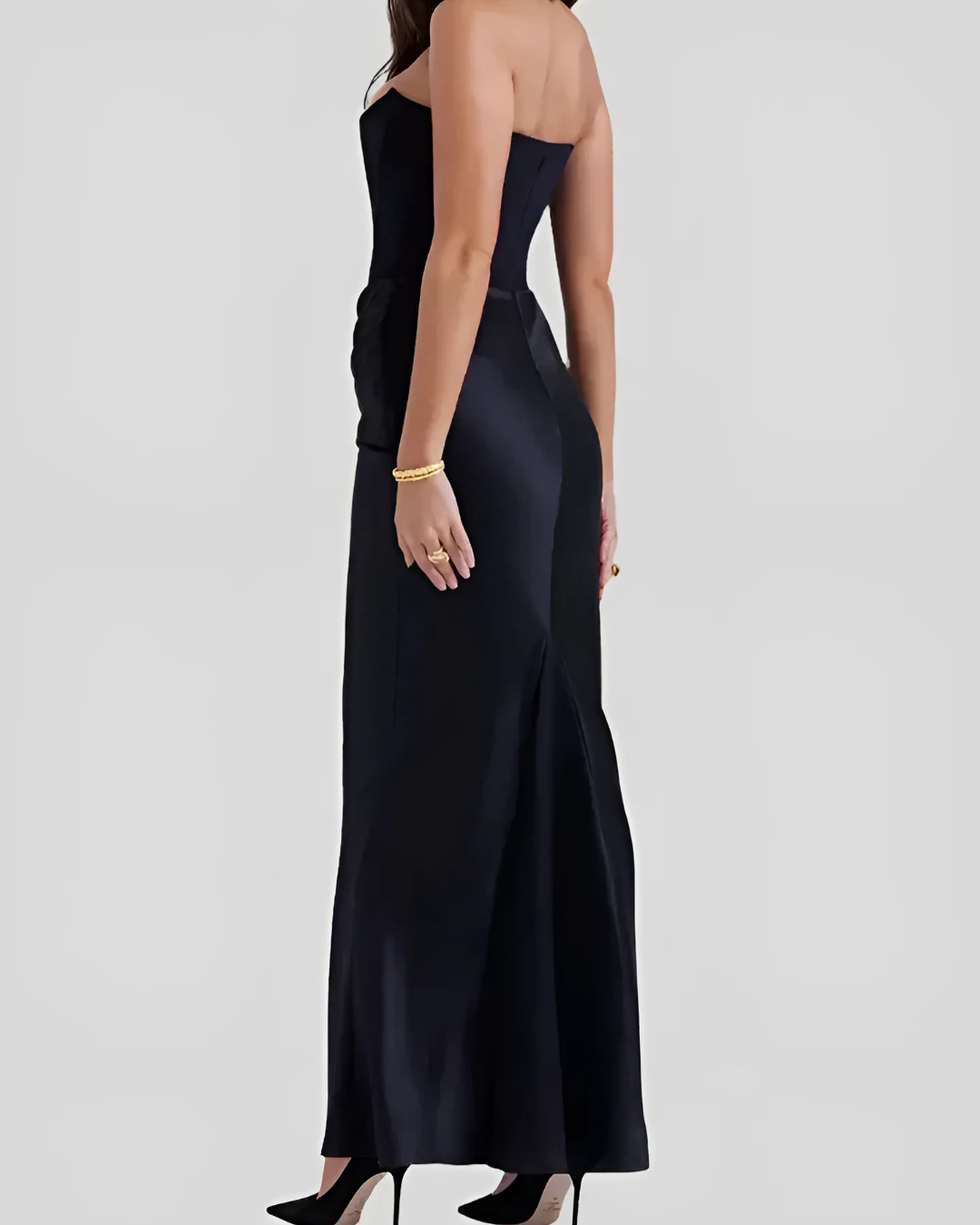 Hannah Women's Maxi Dress | Elegant Draped Design for Formal Events 3