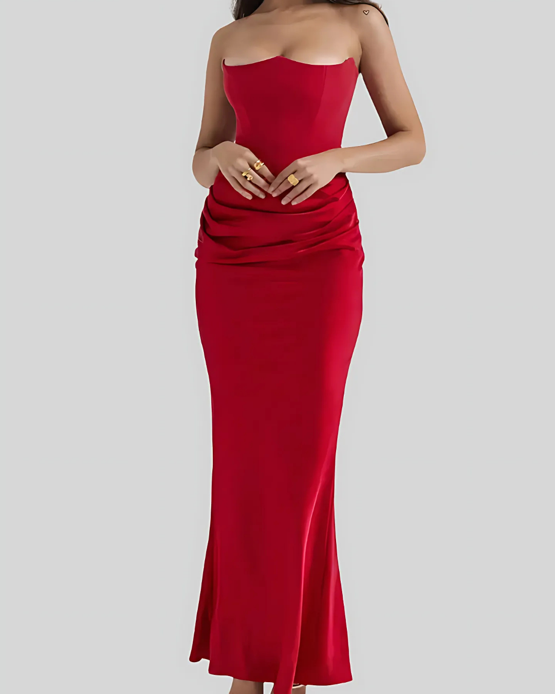 Hannah Women's Maxi Dress | Elegant Draped Design for Formal Events 4