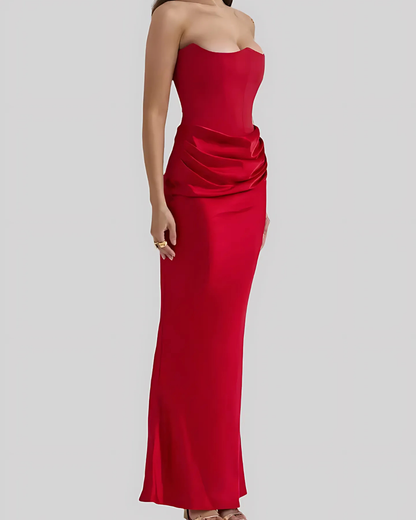 Hannah Women's Maxi Dress | Elegant Draped Design for Formal Events 5