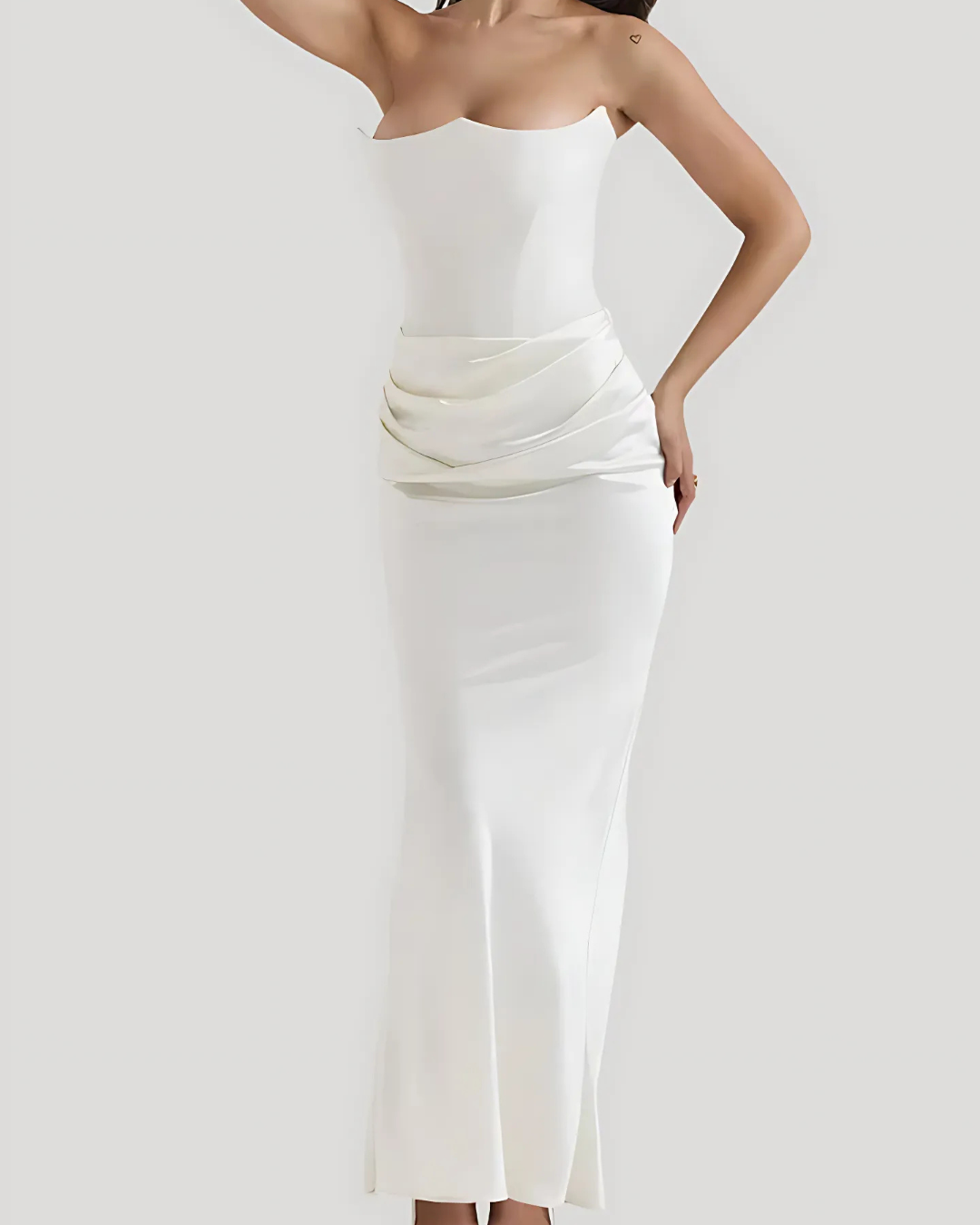 Hannah Women's Maxi Dress | Elegant Draped Design for Formal Events 7