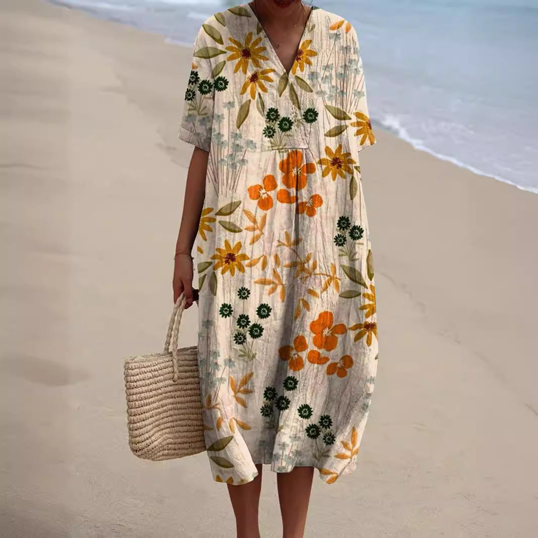 Hannah Women's Summer Dress | Vibrant Floral Pattern, Casual 2