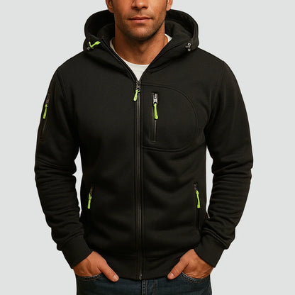 Harlan Men's Hoodie | Zip-Up, Soft Fabric, Functional Design 1
