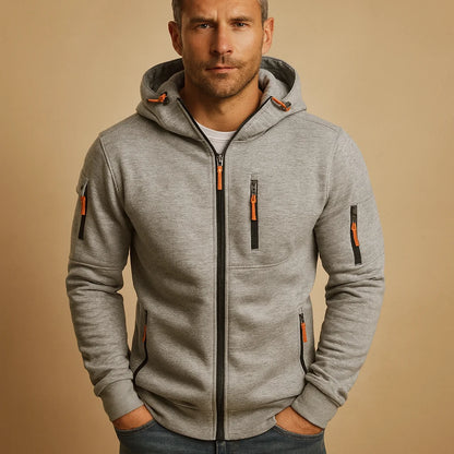 Harlan Men's Hoodie | Zip-Up, Soft Fabric, Functional Design 5