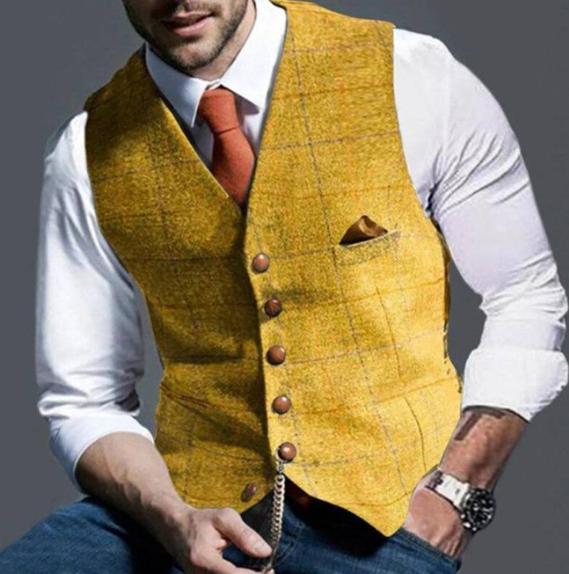 Harmonious Men's Vest | Comfortable Fit, Timeless Chic 2